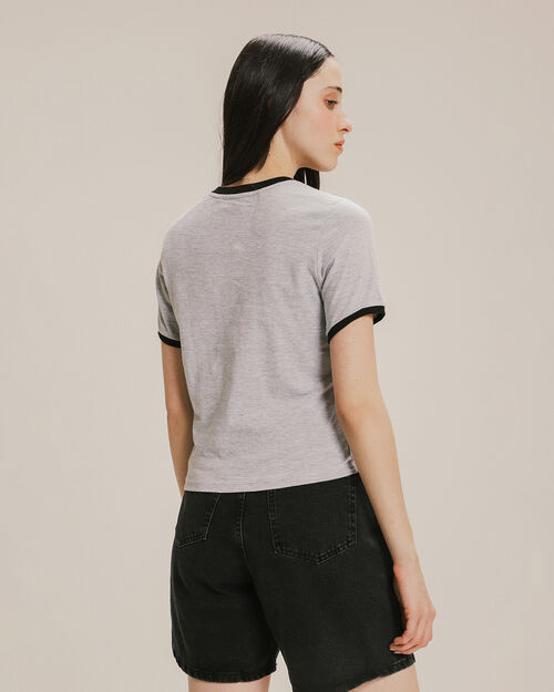 Playera Cuello Contraste